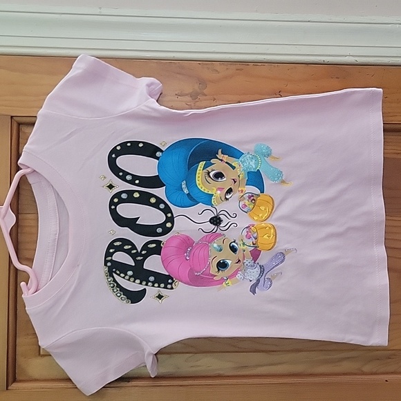Nickelodeon Other - Little girls size 5 pink girls shimmer and shine Halloween t shirt